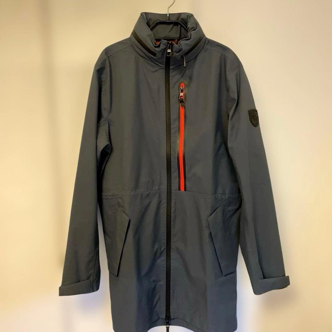 ポルシェPorsche ジャンパー S~Mサイズ フード収納 濃いグレー 防風