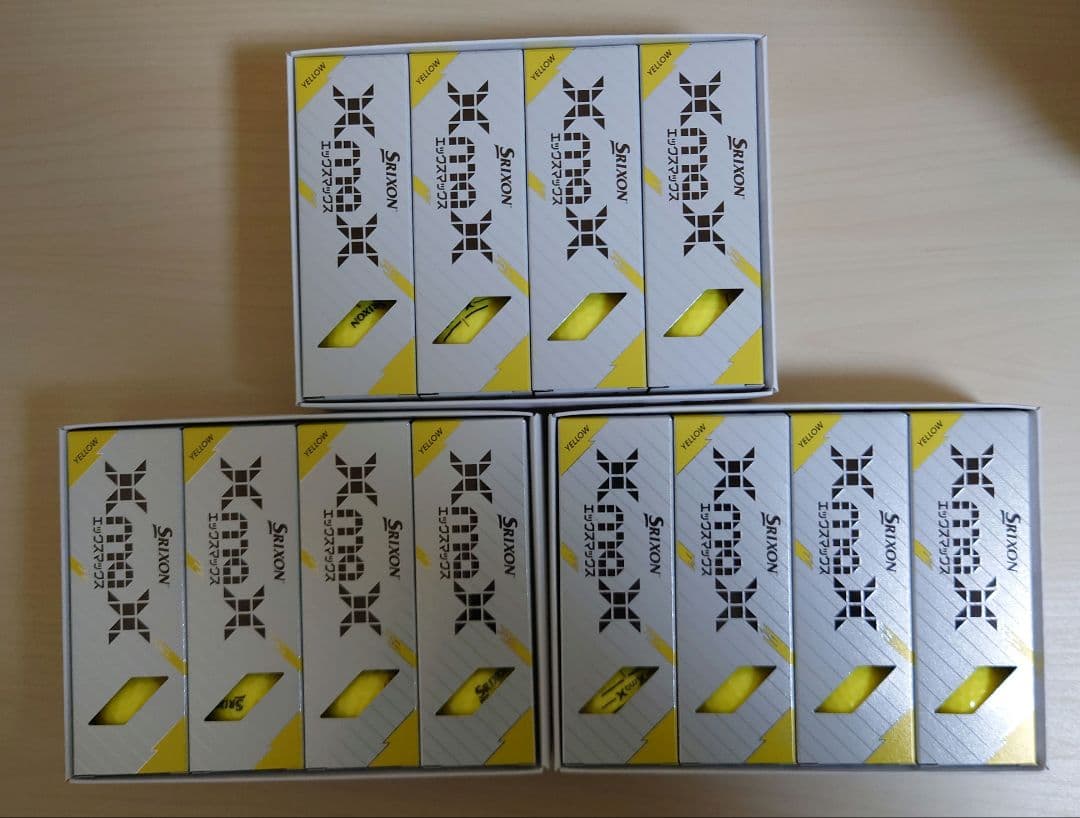 スリクソン xmax ゴルフボール 3ダースセット