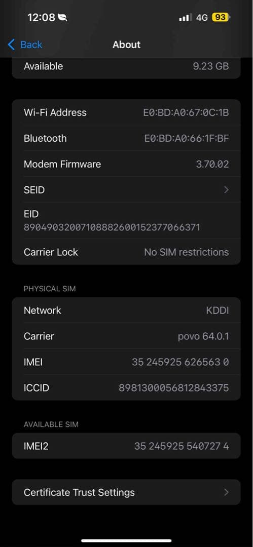 スマートフォン本体 Iphone 14 Promax 256gb