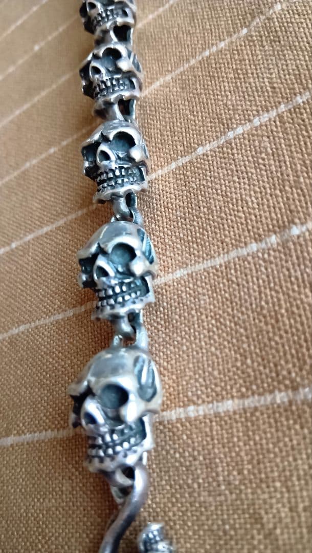 スカル シルバーブレスレット 骸骨 ドクロ