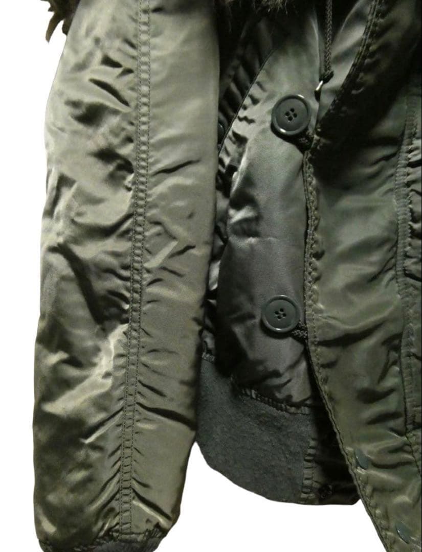 【vintage】旧タグ 80年代 ALPHAアルファN-2Bグリーン