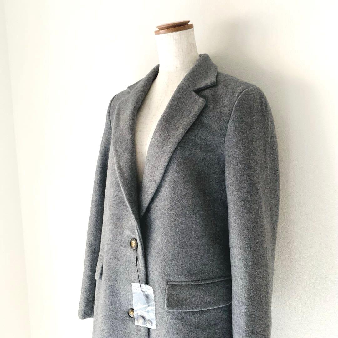 未使用✨アーバンリサーチ ウールブレンド チェスターコート グレー