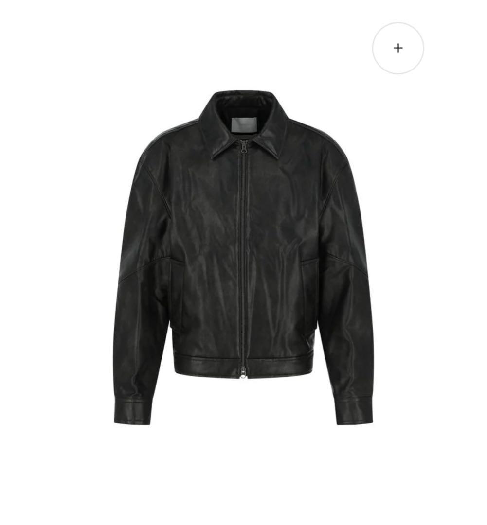 ジャケット・アウター AMOMENTO SYNTHETIC LEATHER BLOUSON