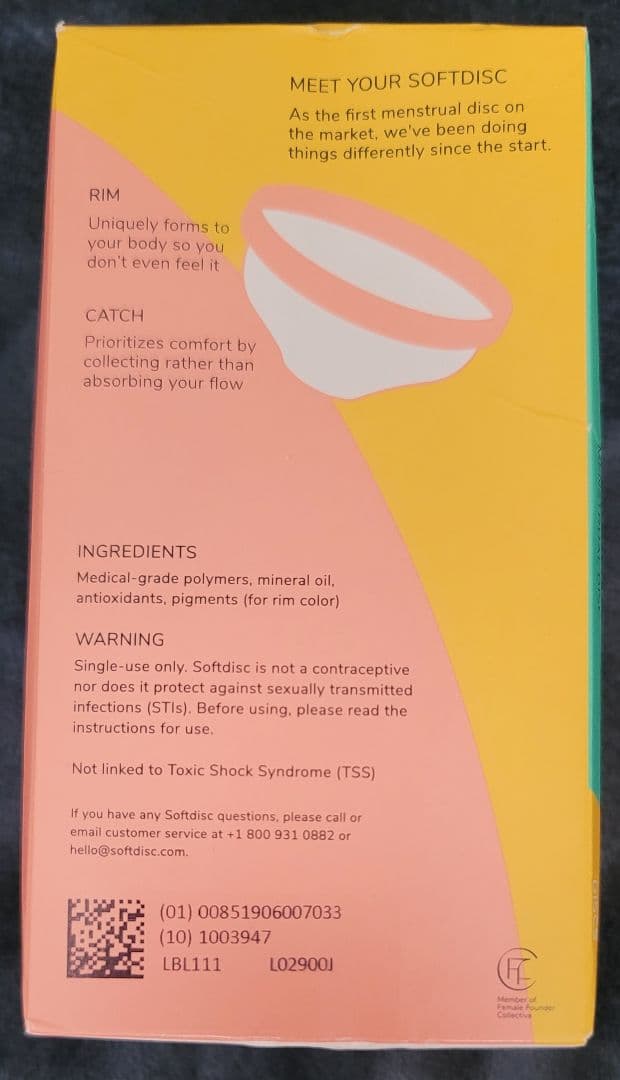 月経カップ 月経ディスク Softdisc 生理用ディスク 14枚入り