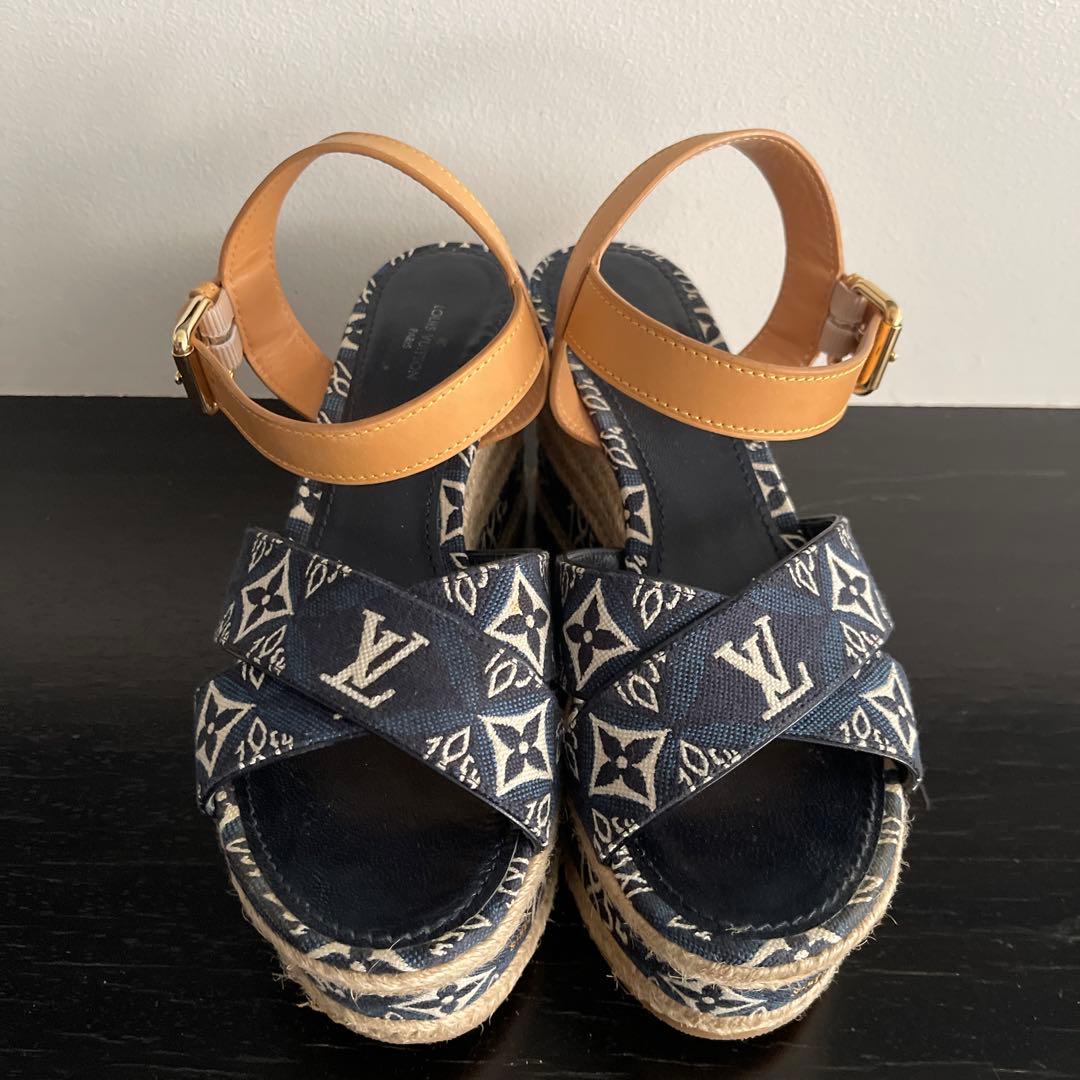 Louis Vuitton エスパドリーユサンダル ネイビー