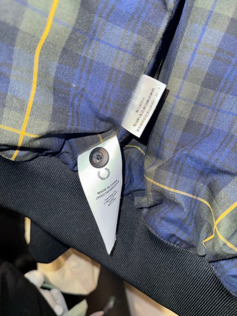 Fred Perry フレッドペリー コーデュロイ ボンバージャケット 黒