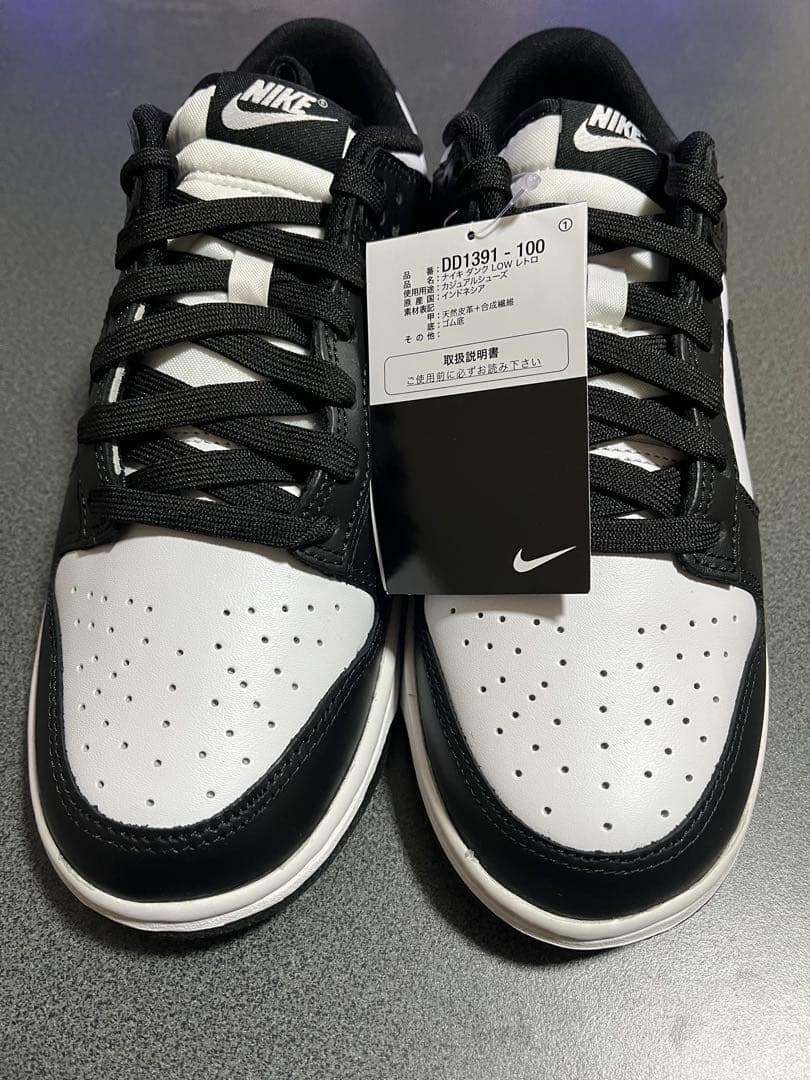 Nike Dunk Low ブラック/ホワイト Lサイズ