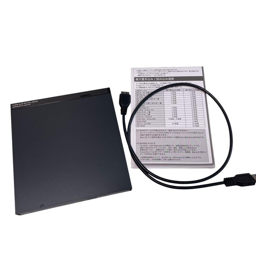 【美品】Logitec BDドライブ LBD-PUD6U3LBK ロジテック