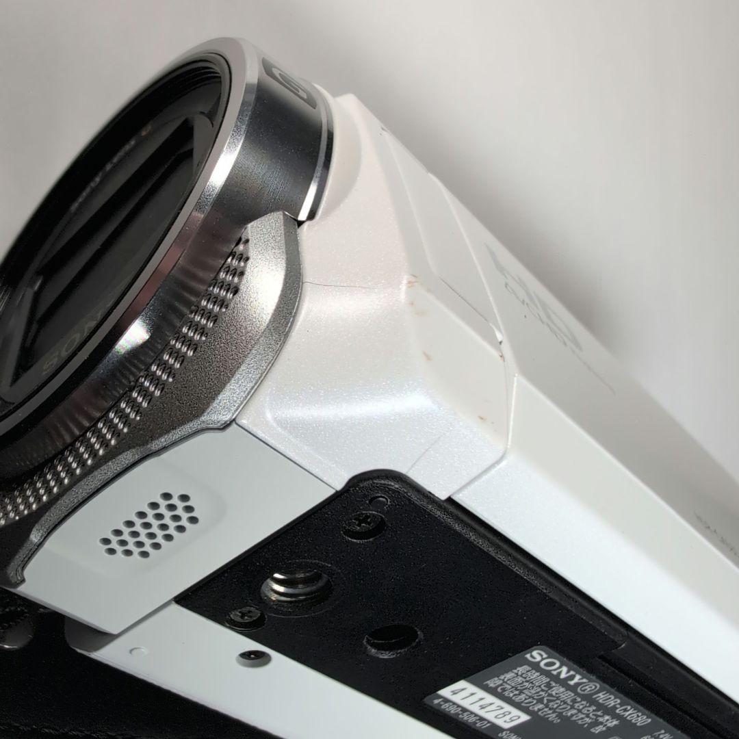 Sony HDR-CX680 デジタルカメラ（白）