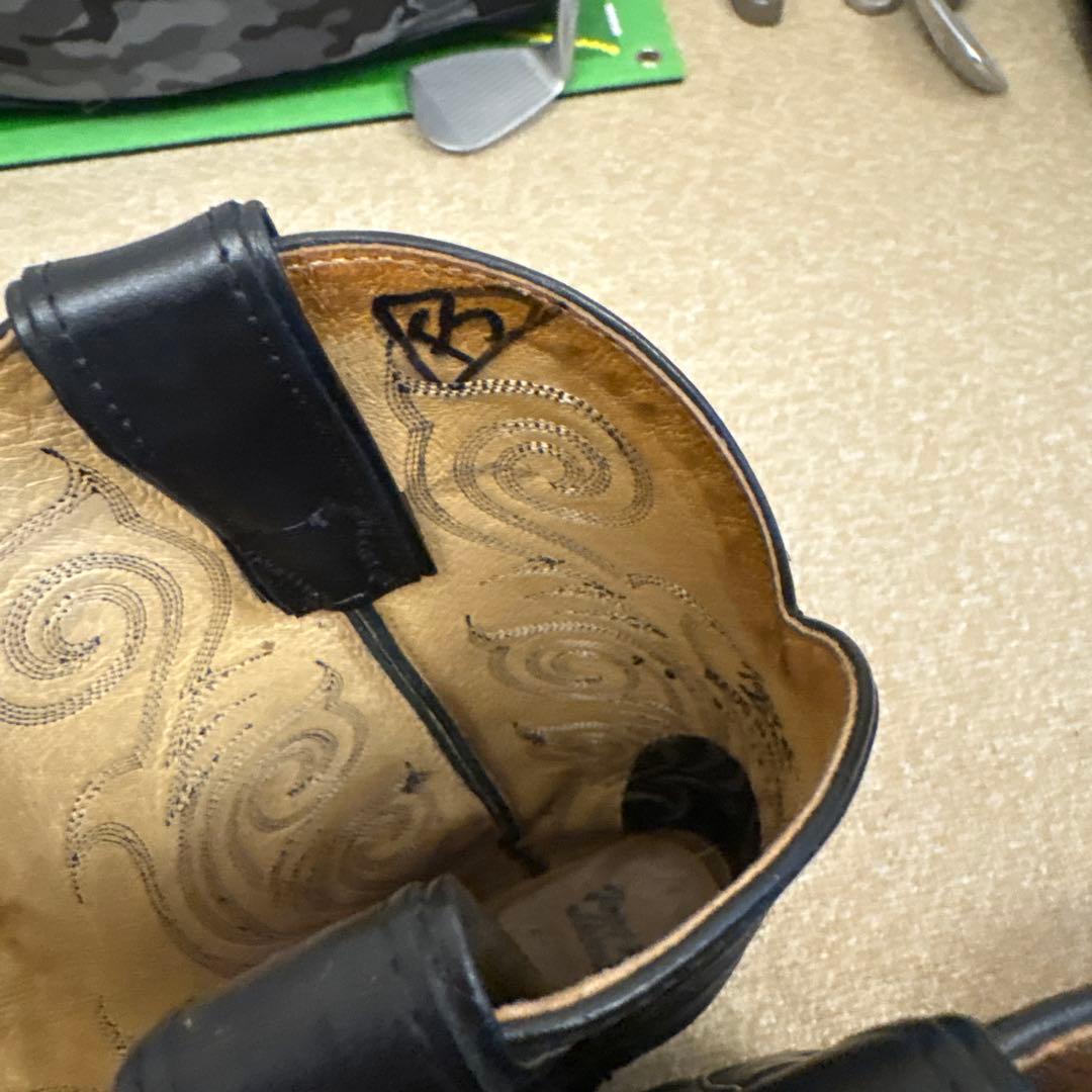 Tony Lama ブラック ウエスタンブーツ(ビンテージ)