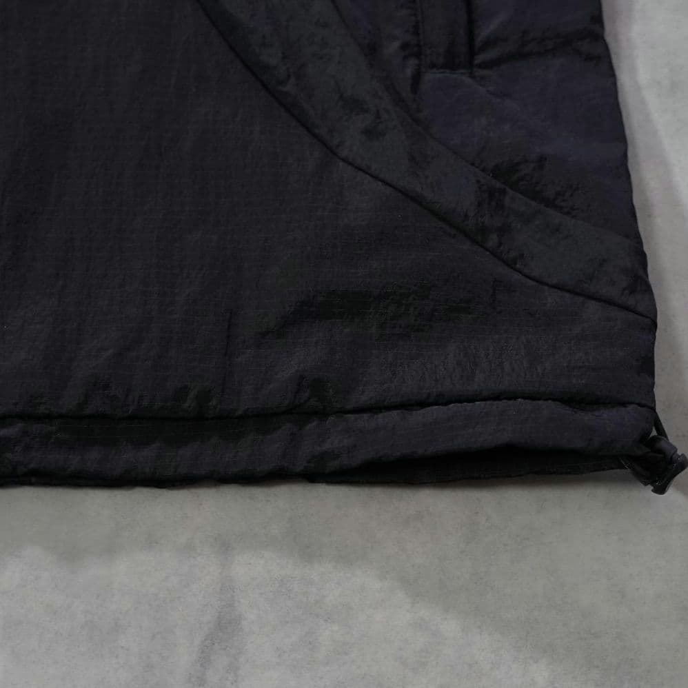 アディダス ナイロンジャケット 古着 ロゴ 刺繍 ライン 3XL 黒 17633