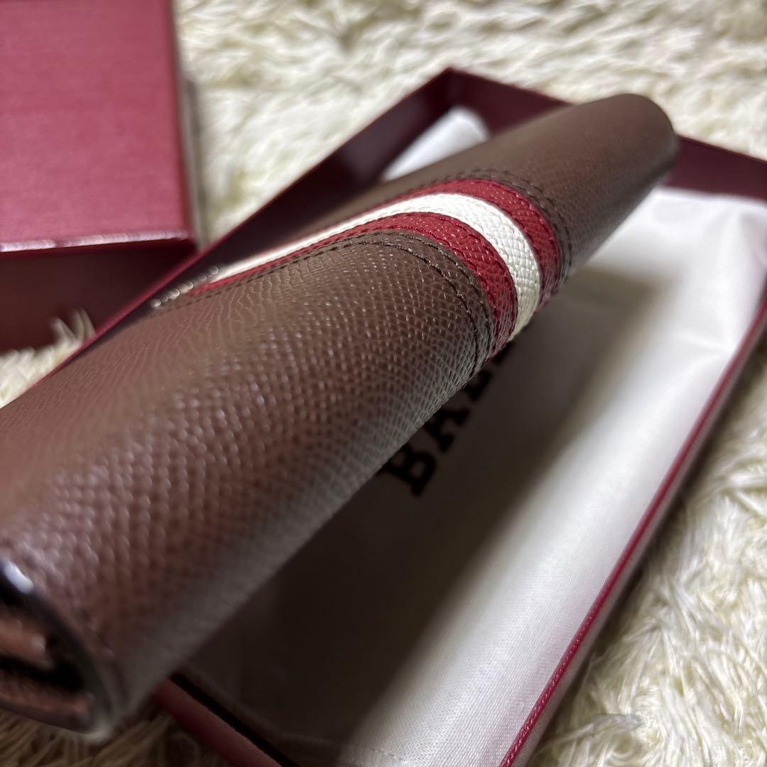 【ほぼ新品】 BALLY 長財布 サフィアーノ トレインスポッティング ブラウン