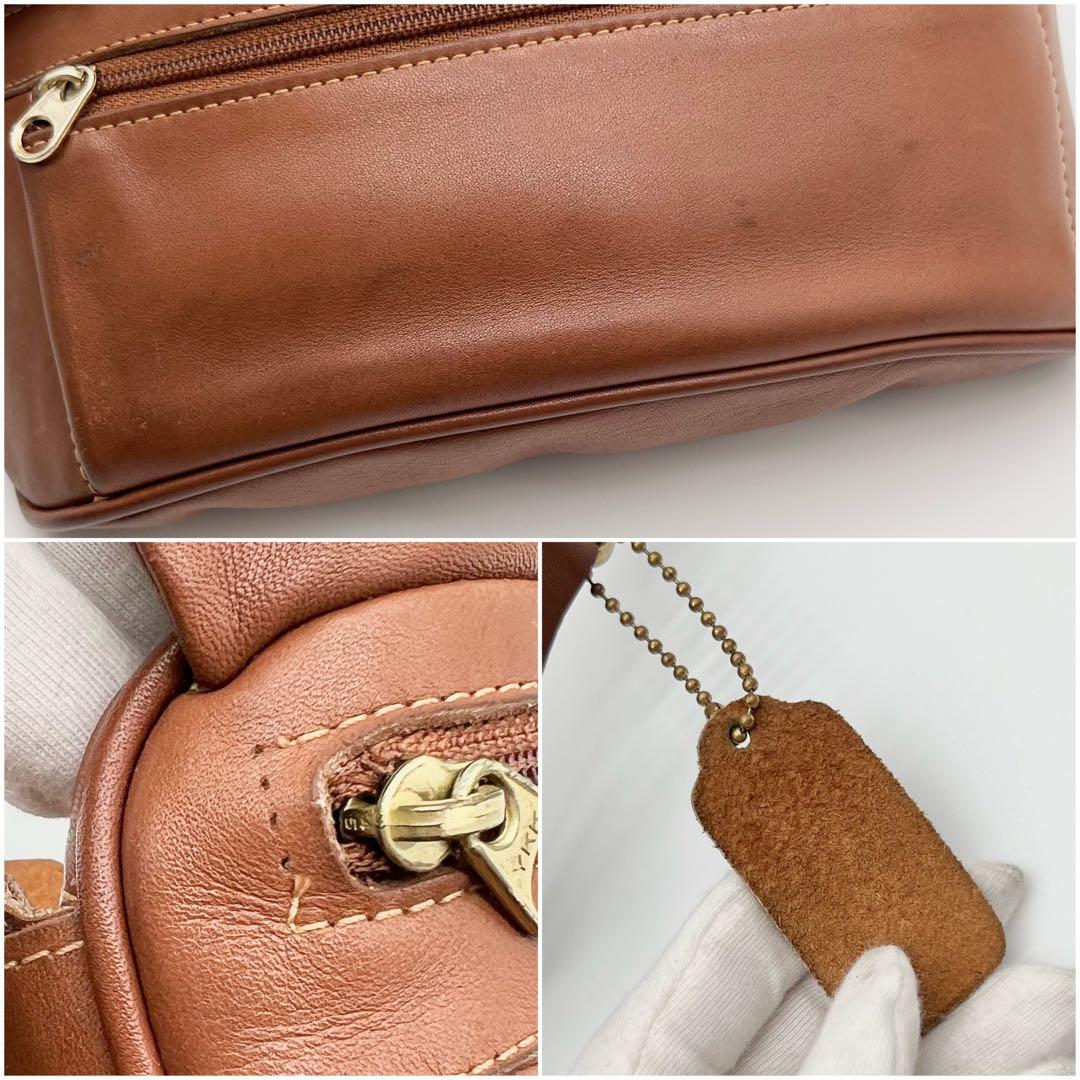COACH ウエストポーチ ウエスト バッグ ボディバッグ レザー ブラウン