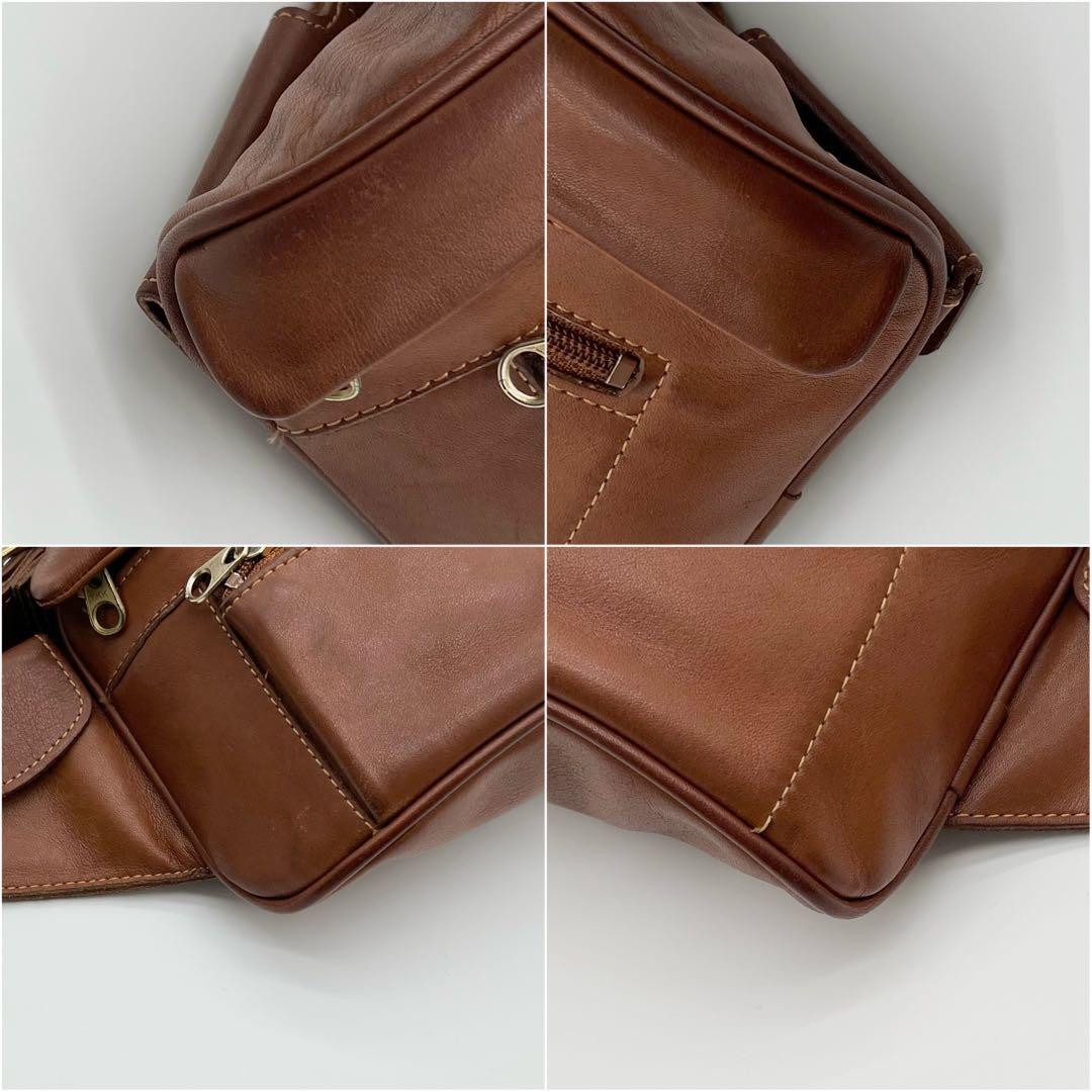 COACH ウエストポーチ ウエスト バッグ ボディバッグ レザー ブラウン