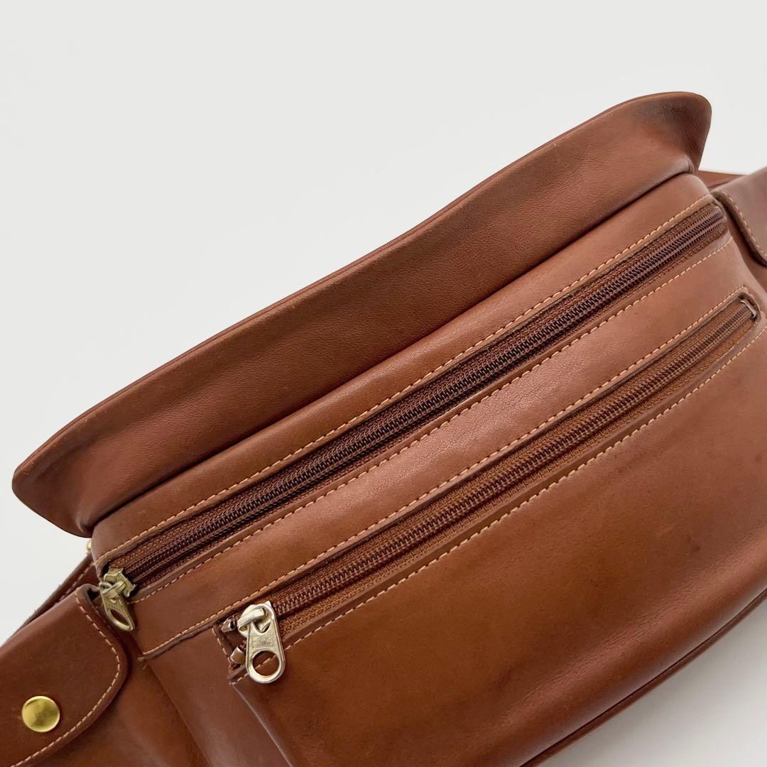 COACH ウエストポーチ ウエスト バッグ ボディバッグ レザー ブラウン
