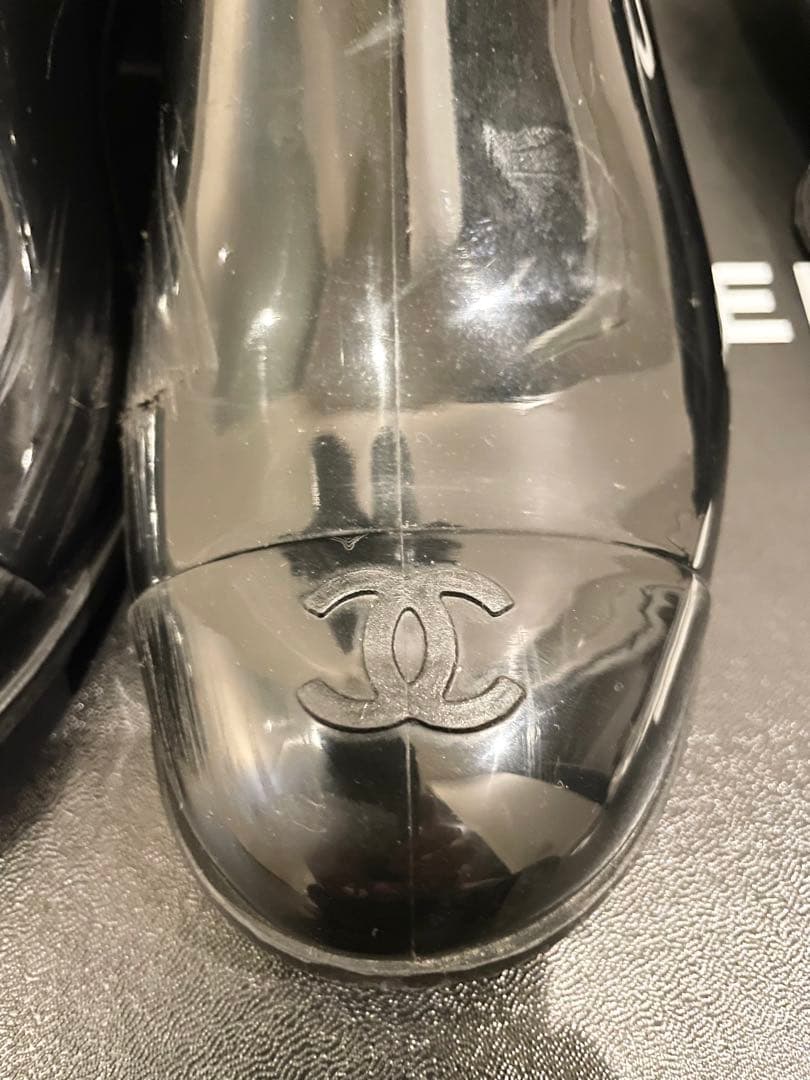 N*u様 CHANELカメリア レインブーツ23センチ