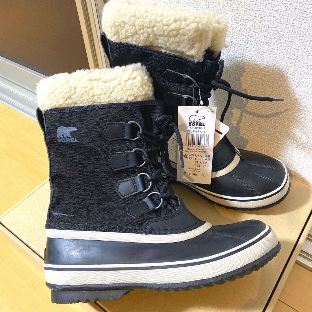 新品タグ付き　SOREL ウィンターカーニバル スノーブーツ 25cm ブラック
