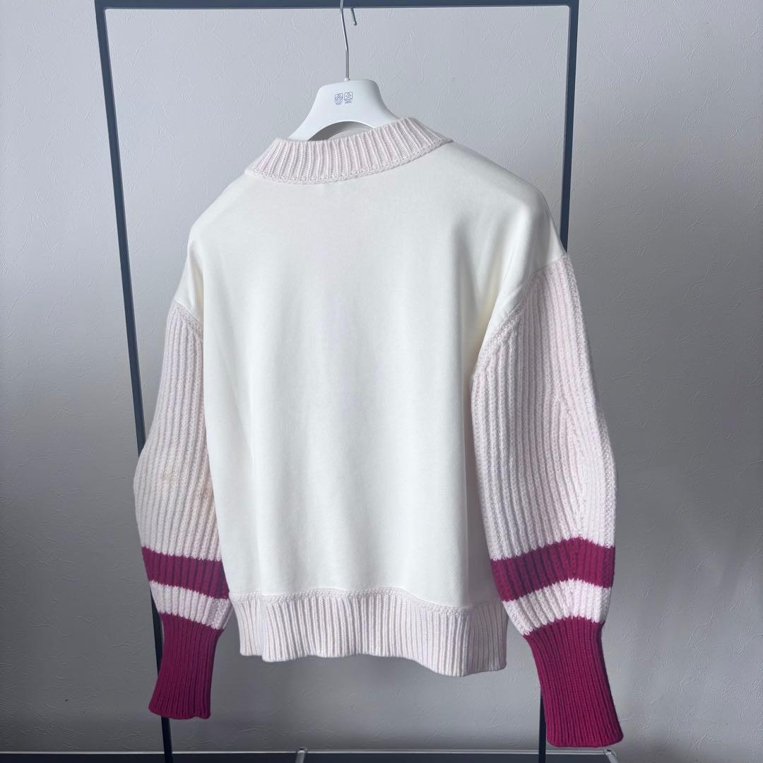 モンクレール★ビッグロゴスウェット★サイズXS★ホワイト