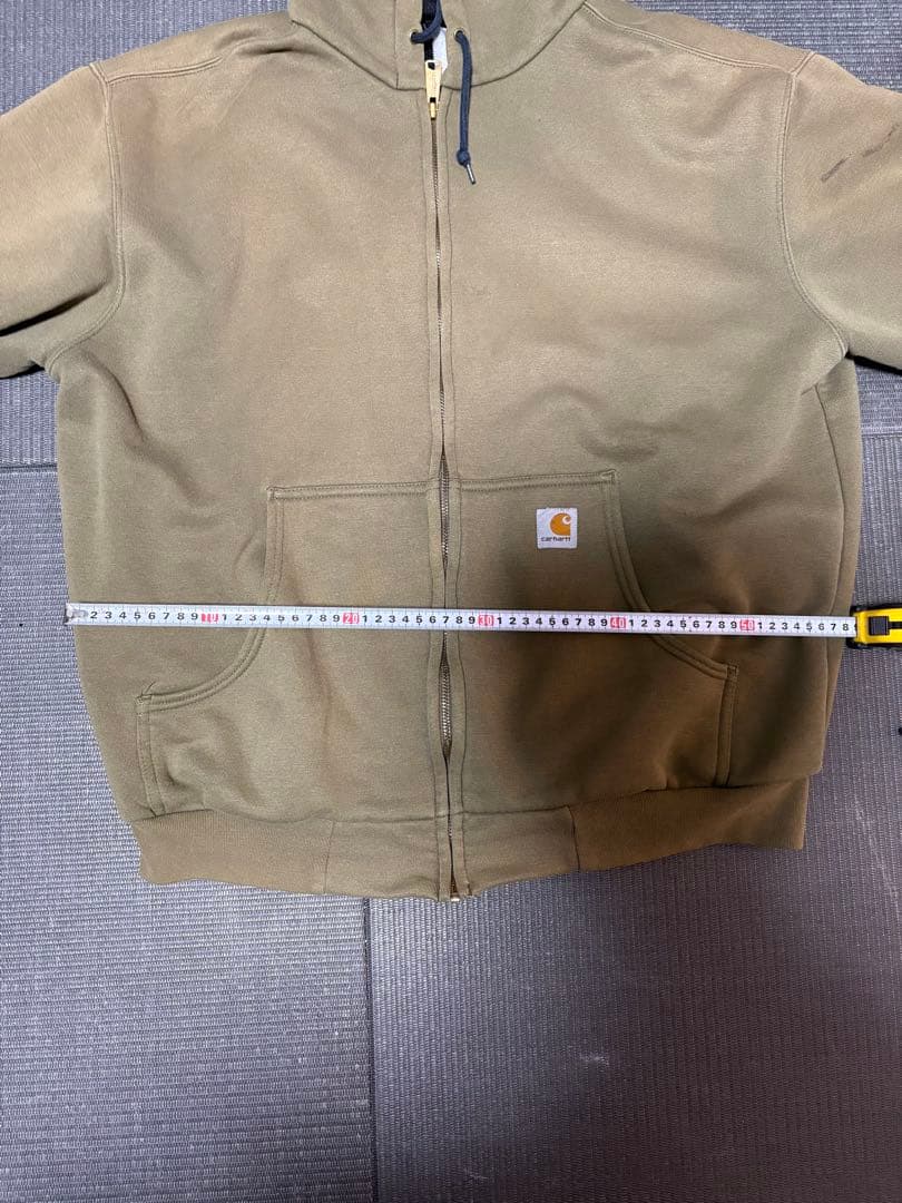 Carhartt フード付きジップパーカー Lサイズ オリーブ