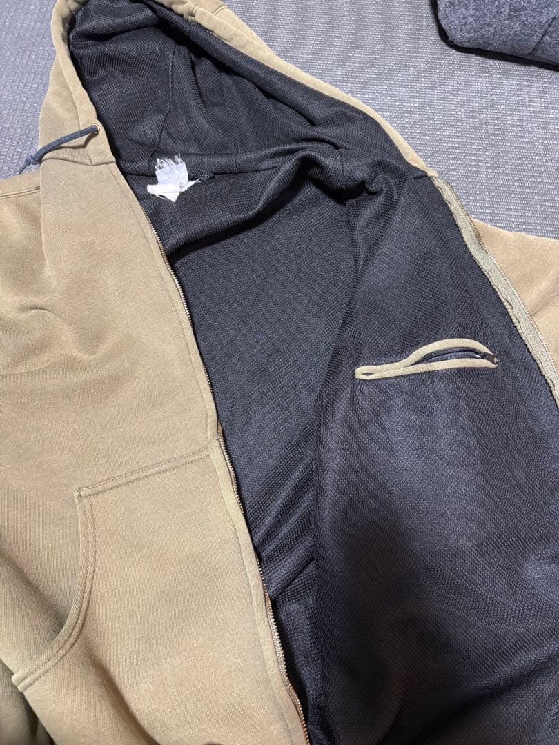 Carhartt フード付きジップパーカー Lサイズ オリーブ