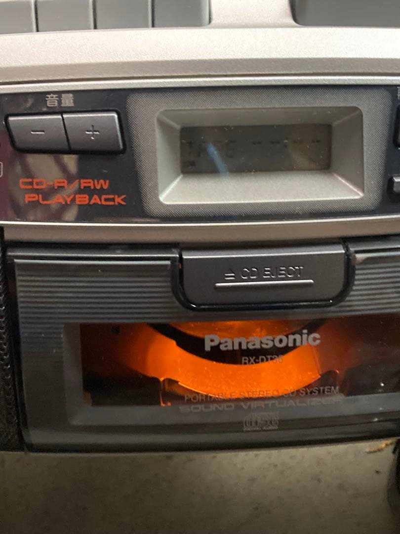 パナソニックCDラジオカセットシルバーRX-DT36-S
