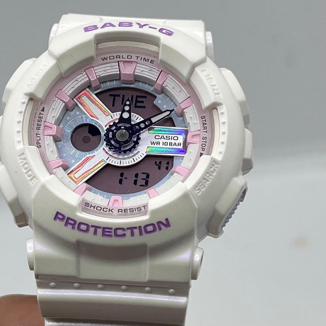 【未使用】CASIO BA-110FH-7AJF 腕時計　ベビーG 白　ピンク