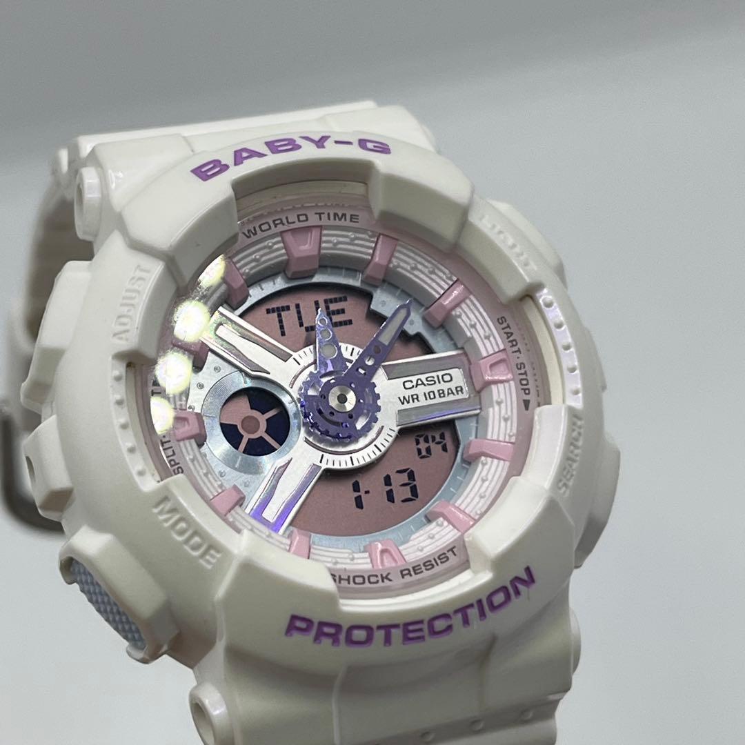 【未使用】CASIO BA-110FH-7AJF 腕時計　ベビーG 白　ピンク