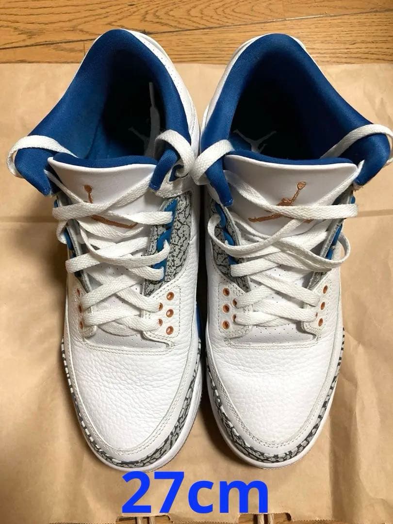 靴 AirJordan 3 Retro True Blue and Copper