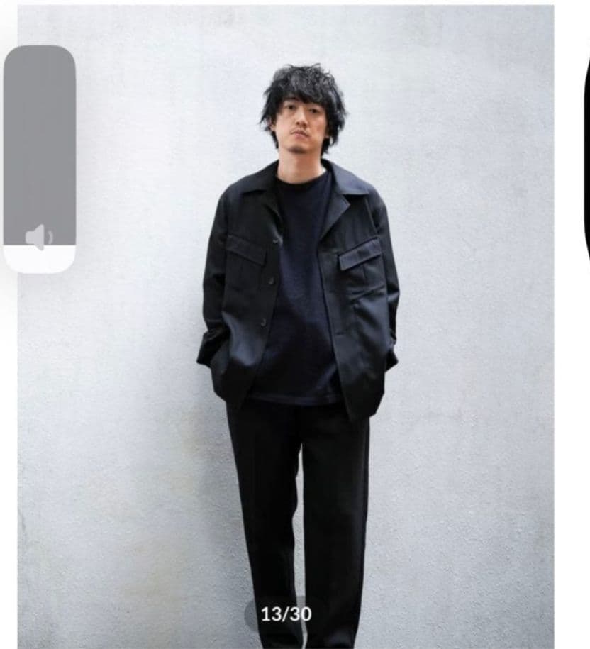 り*じ様 【美品】MBハイエンド尾州ウールファティーグブラックM