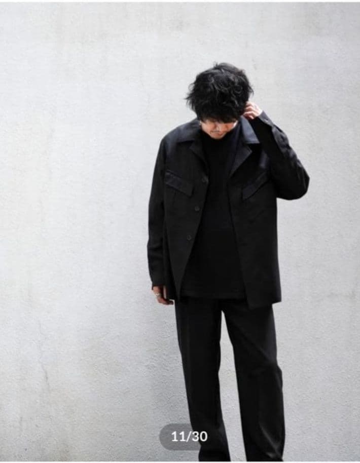 り*じ様 【美品】MBハイエンド尾州ウールファティーグブラックM