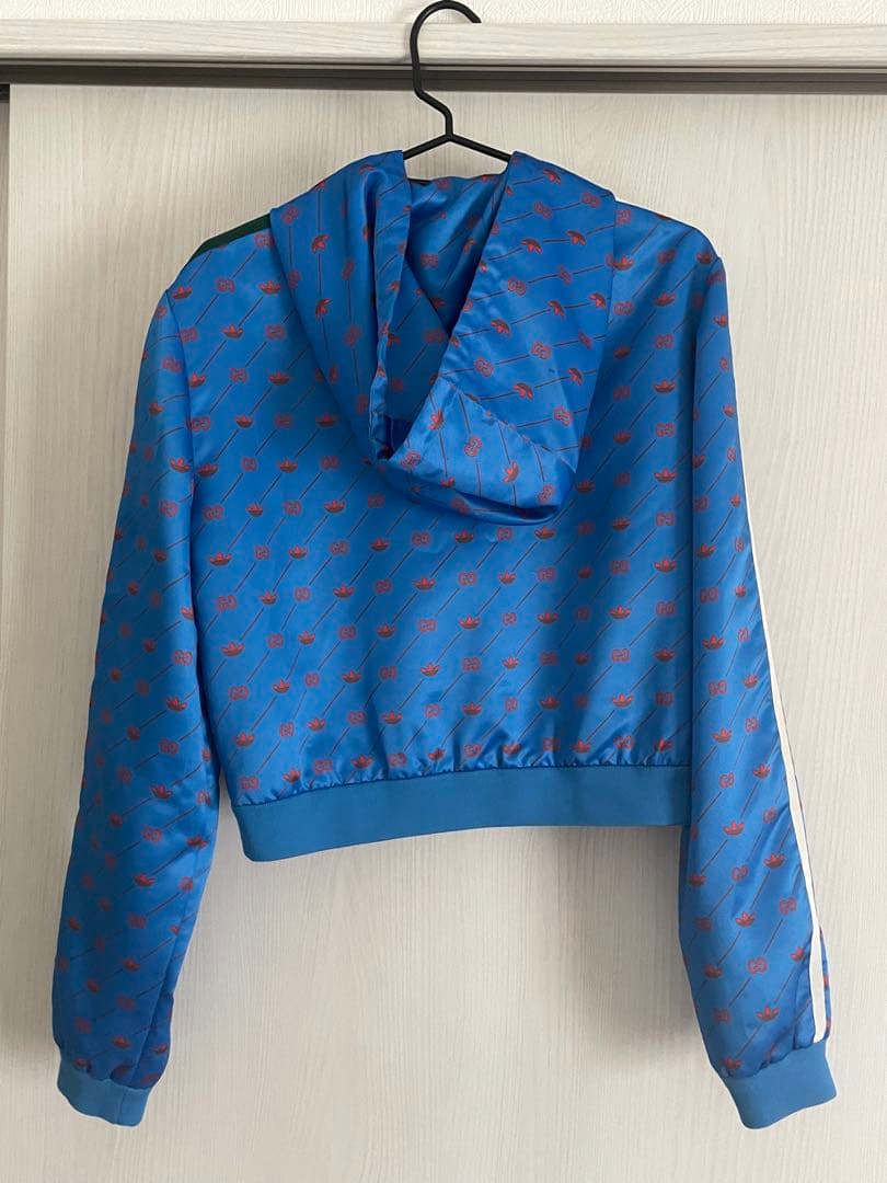 Gucci × adidas GG柄トレフォイル フードジップアップジャケット