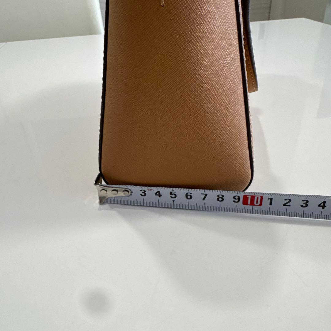 美品　サフィアーノ　ベージュ　ゴールド　ミニバッグ　ショルダーバッグとしても
