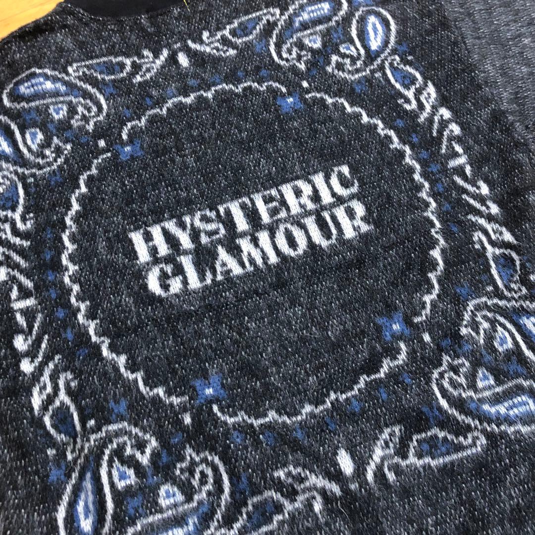 ヒステリックグラマー ニット セーター ビックヒスガールズロゴ　両面ロゴ入り