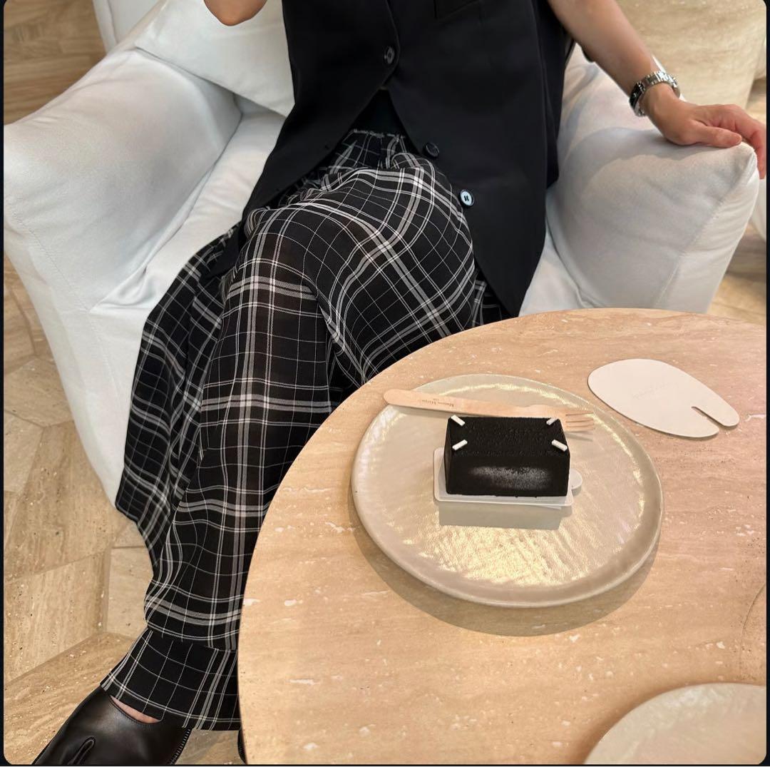 モノトーンチェックスカート サイズ2