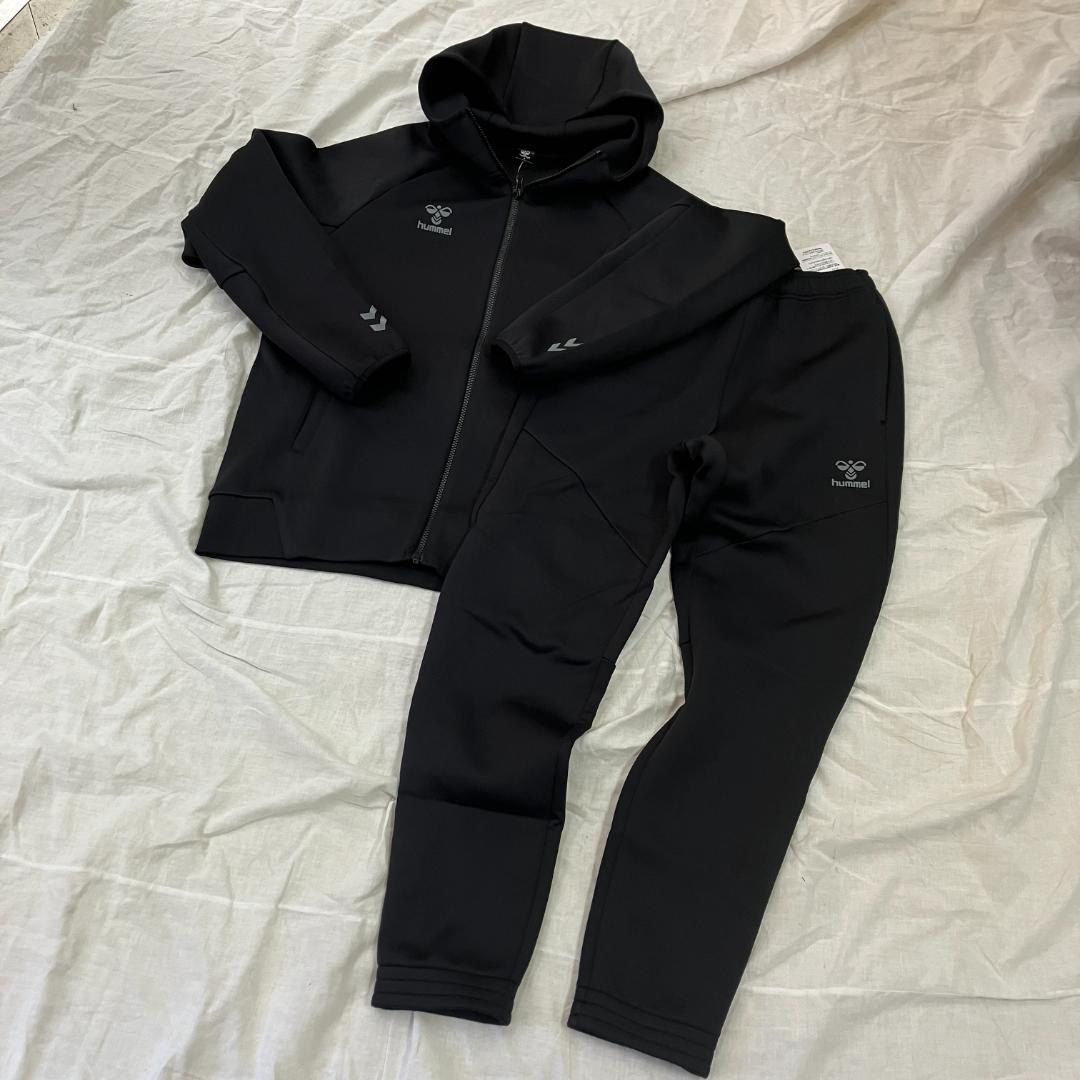 新品未使用品 ヒュンメル Mサイズ スウェット上下セット パーカー 裾ボタン