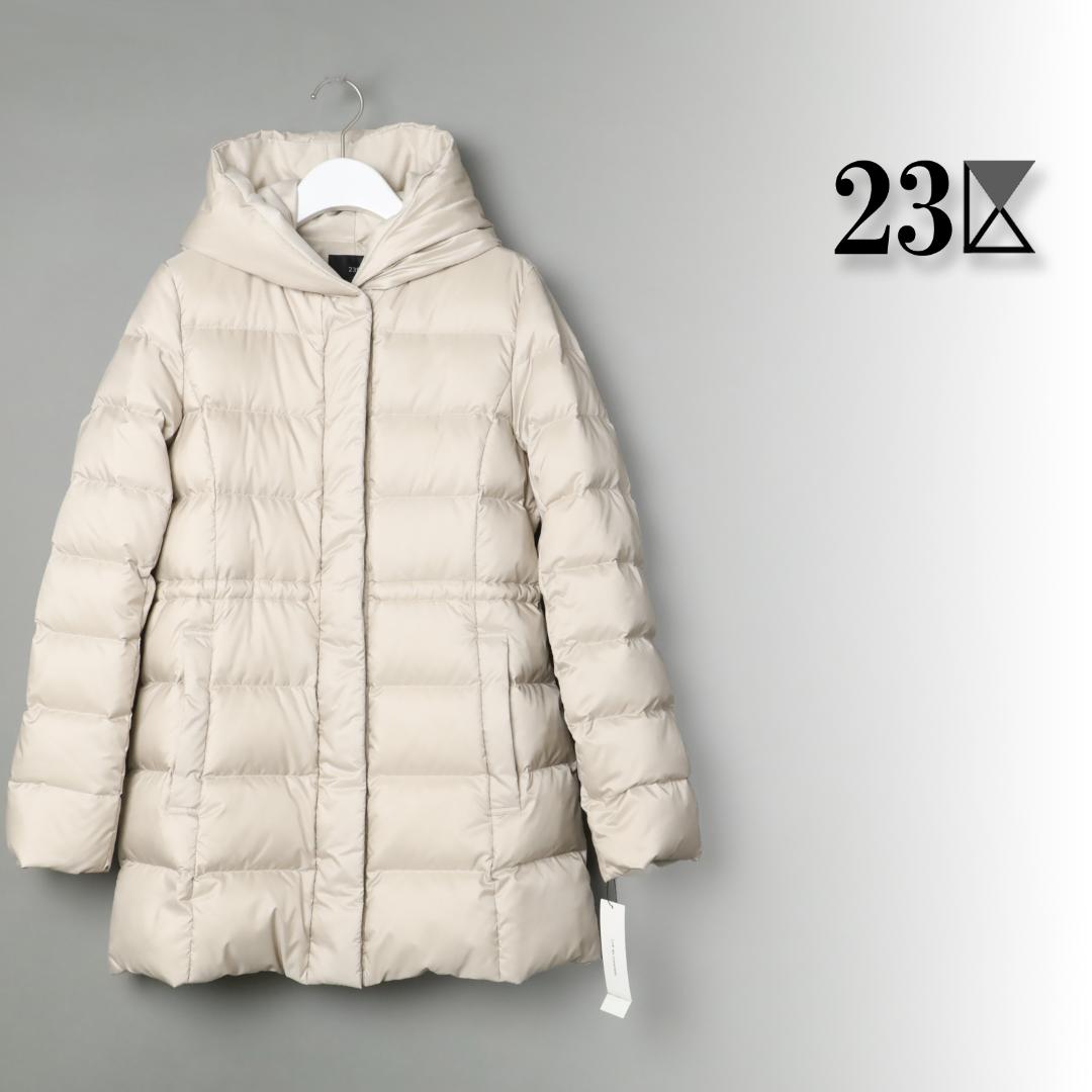 330 新品 今季23区シレータフタ ミドル丈 ダウンコート ショートコート38