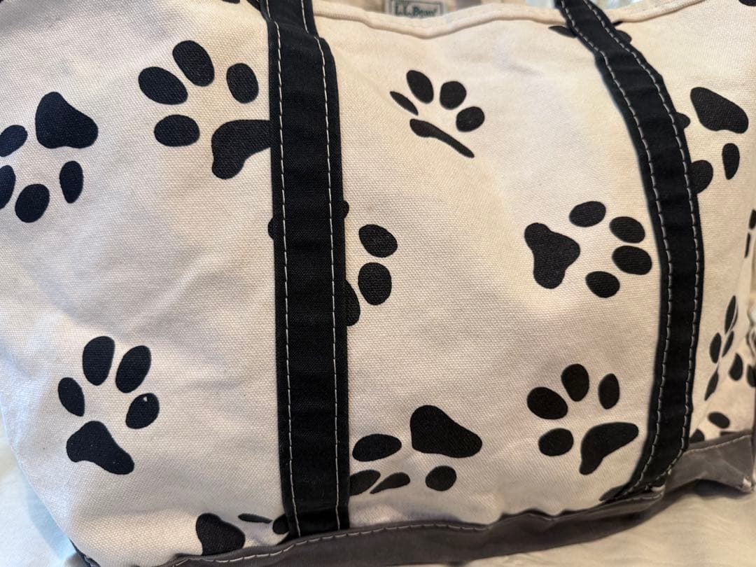 90s 希少　エルエルビーン　トートバッグ 足跡 LLBEAN レア