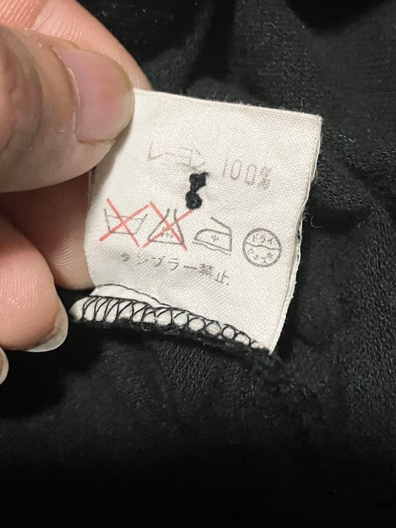 CREAMSODA クリームソーダ レーヨン100% 別珍 開襟シャツ ブラック