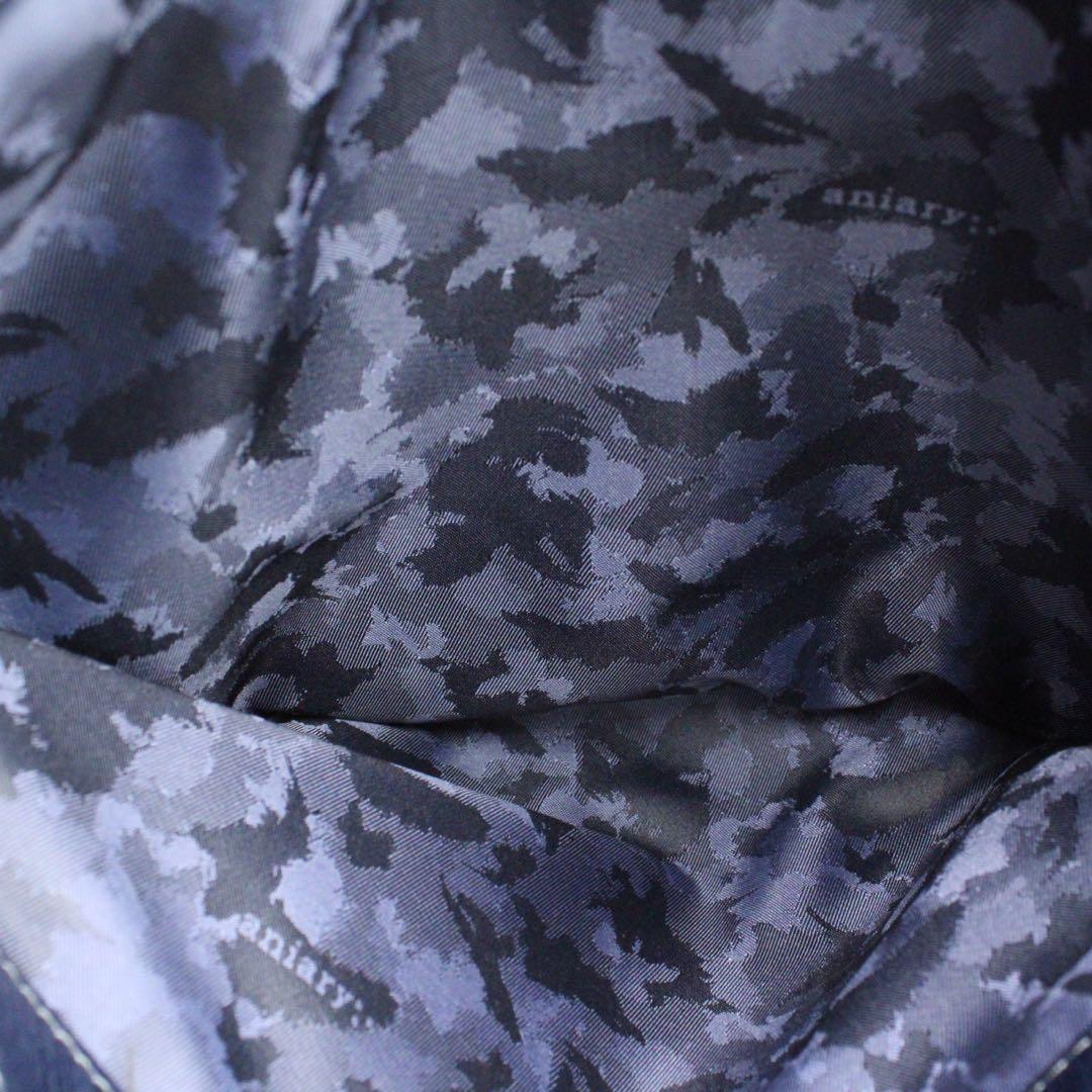 【良品】aniary アンティークレザー トートバッグ チャーム付 A4可 紺色