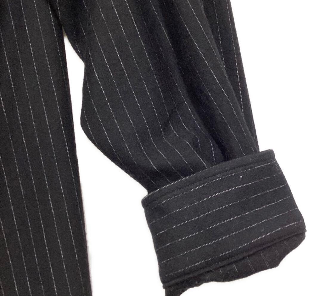 KANEMASA PHIL. ウールストライプシャツ M