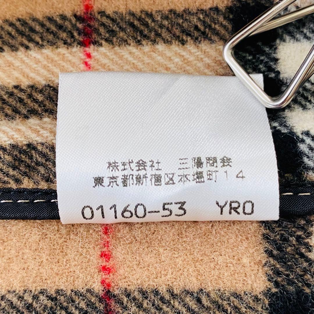 2505A 美品バーバリーロンドン ダッフルコート裏地ノバチェック ロング 40