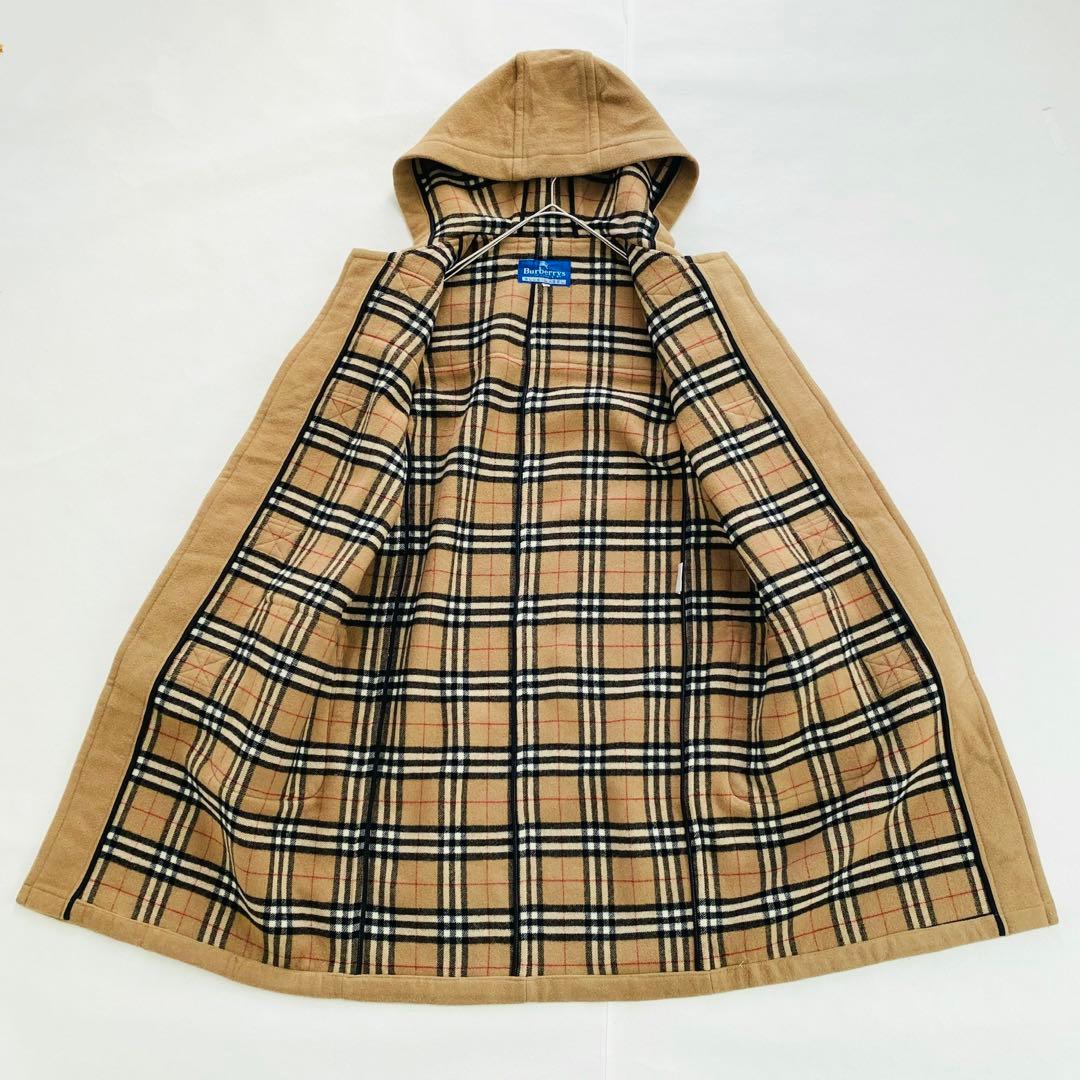 2505A 美品バーバリーロンドン ダッフルコート裏地ノバチェック ロング 40