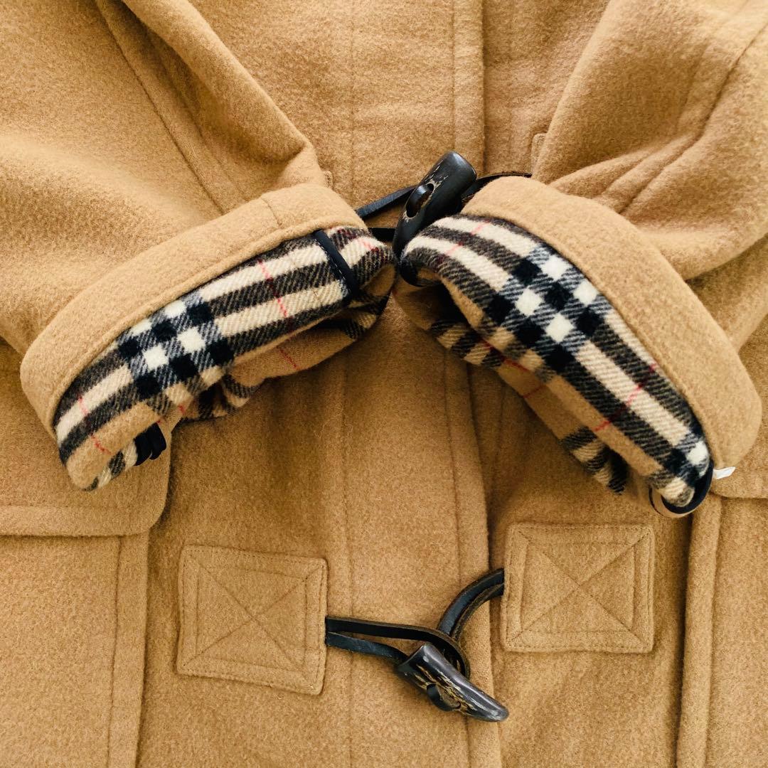 2505A 美品バーバリーロンドン ダッフルコート裏地ノバチェック ロング 40