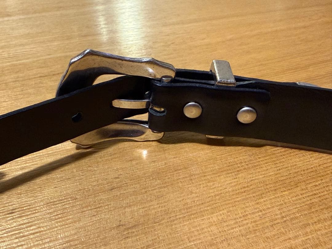 TOGA PULLA ダブルバックルベルト　ブラック