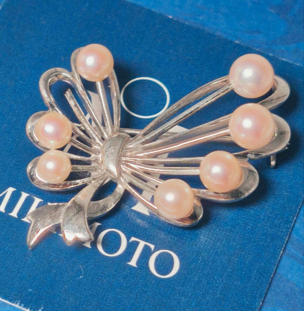 【最高級!!】ミキモト ブローチ パール フォーマル 7珠 皇室御用達