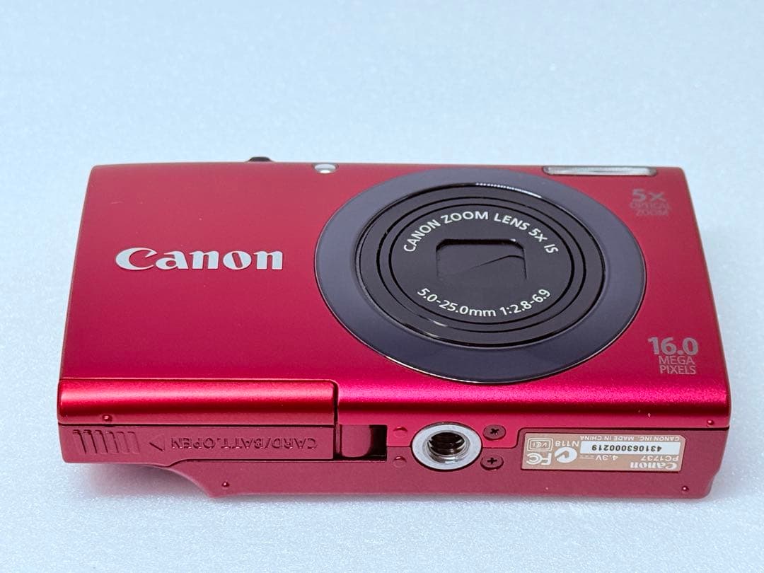 Canon PowerShot A3400 IS レッド 動作＆タッチ良好