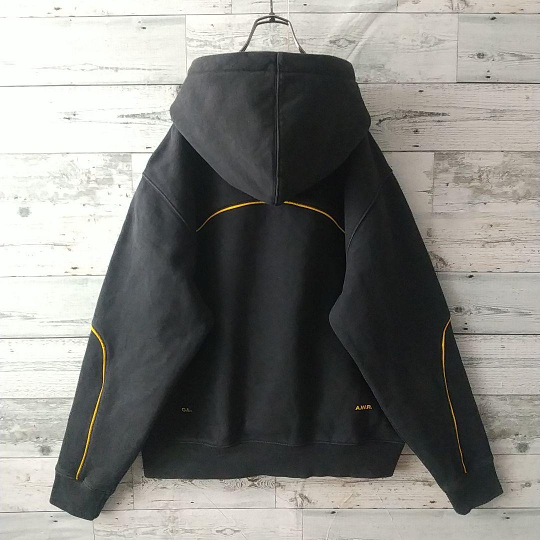 人気☆ナイキ×ノクタ ラバーロゴ センターロゴ パーカー M ブラック