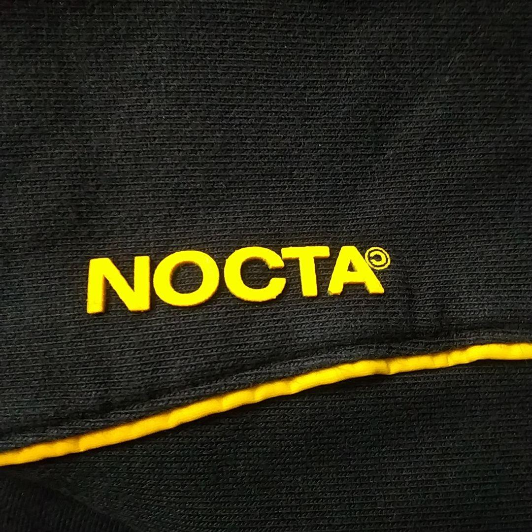 人気☆ナイキ×ノクタ ラバーロゴ センターロゴ パーカー M ブラック