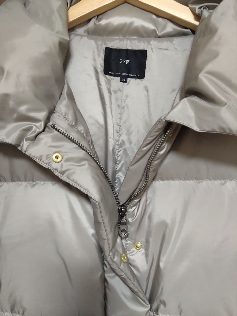 23区 今季シレータフタ ハイネック ショート ダウンコート