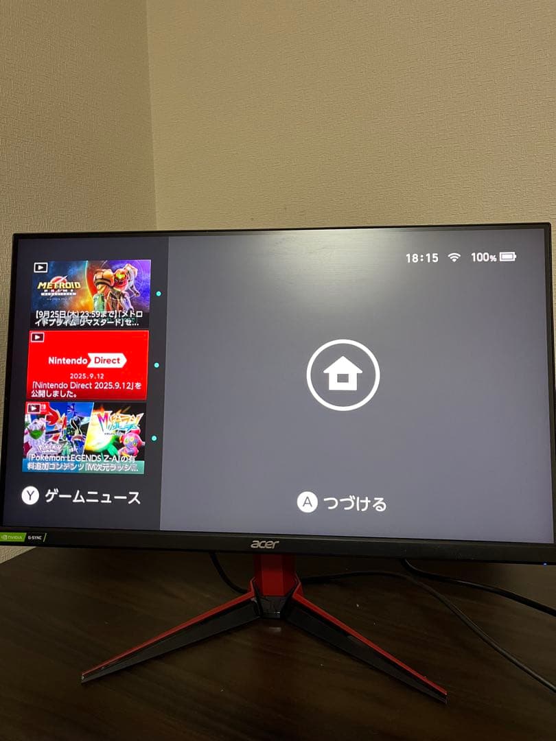 acer ゲーミングモニター 本体